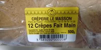 Crêpes Fait Main x12, Le Paquet De 500 Gr