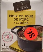 Noix de joue de porc à la bière
