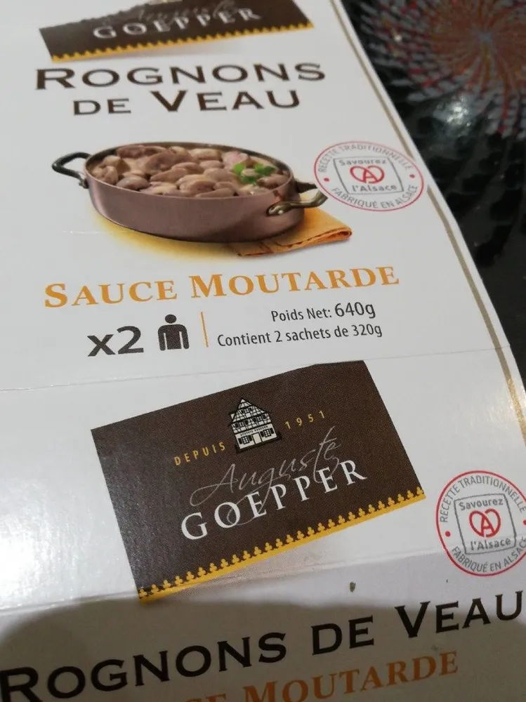 Rognons de veau goepper
