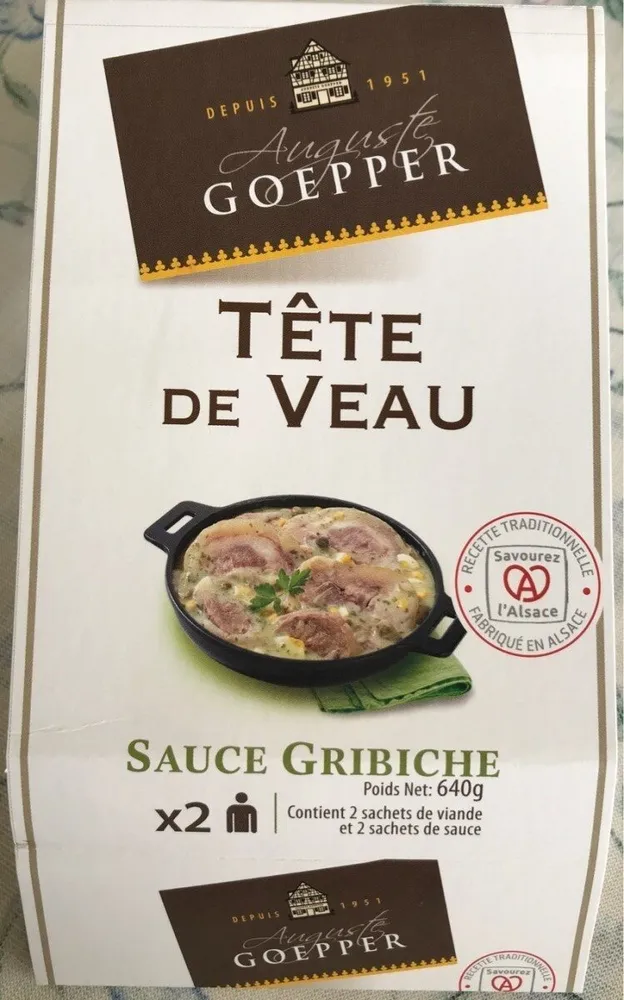Tête de veau sauce gribiche