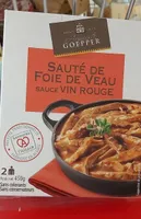 Saute de foie de veau sauce vin rouge