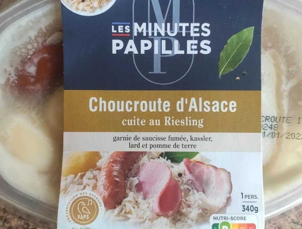 Choucroute d'Alsace cuite au Riesling