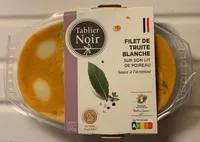 Filet de truite blanche sur lit de poireau sauce écrevisse Tablier Noir