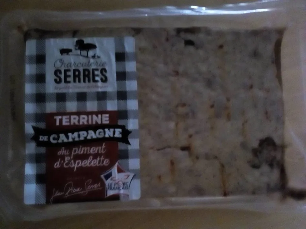 TERRINE DE CAMPAGNE au piment d'Espelette