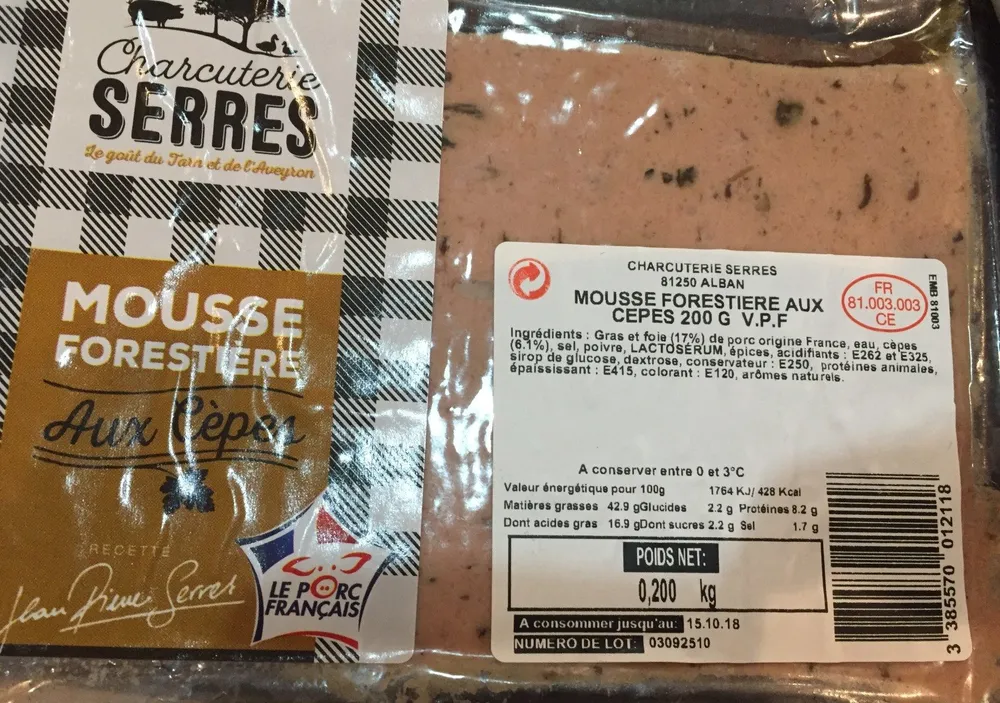 Mousse forestière aux cepes