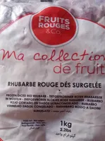 Rhubarbe rouge, dés, surgelée