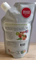 Purée de pêche blanche sucrée
