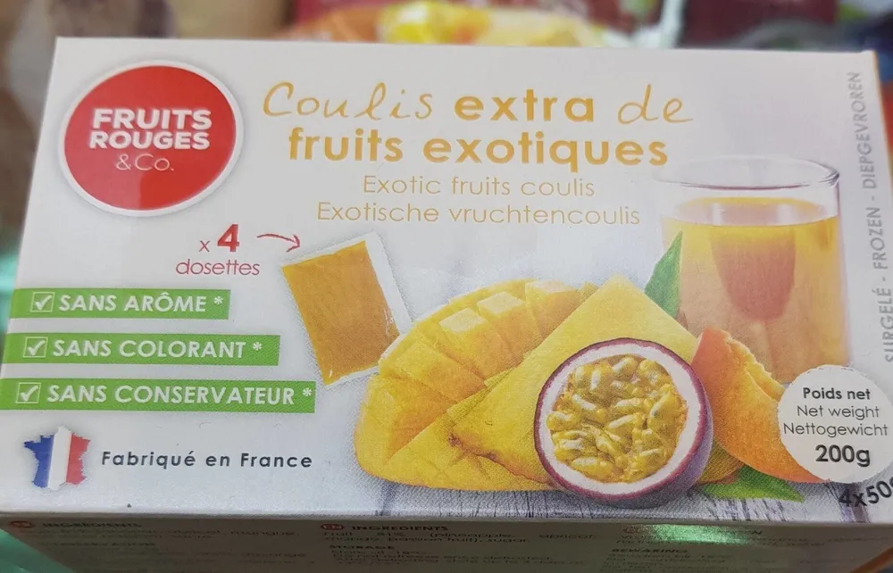 Coulis extra de fruits exotiques