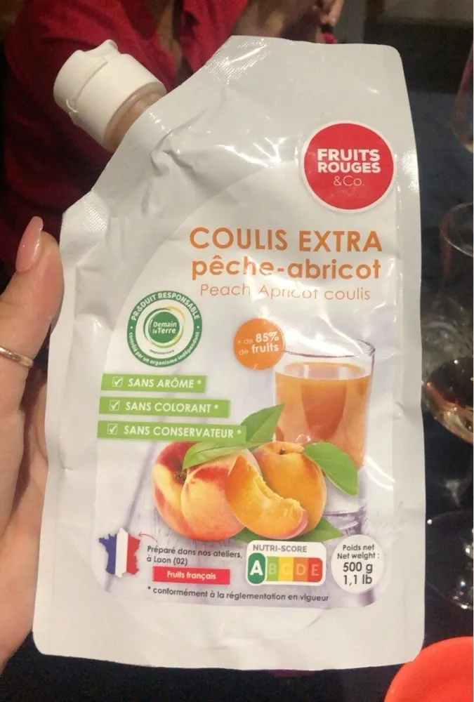 Coulis extra pêche abricot
