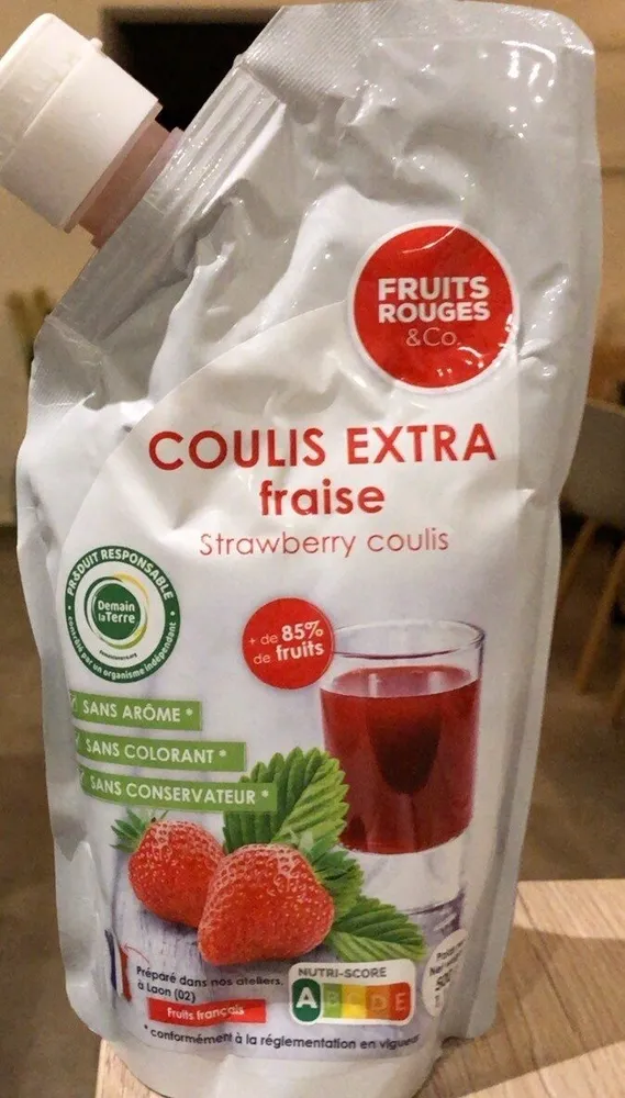 Coulis extra fraise