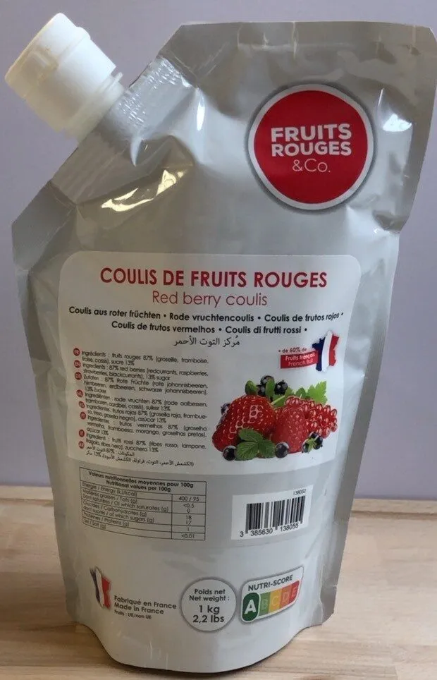Coulis de fruits rouges