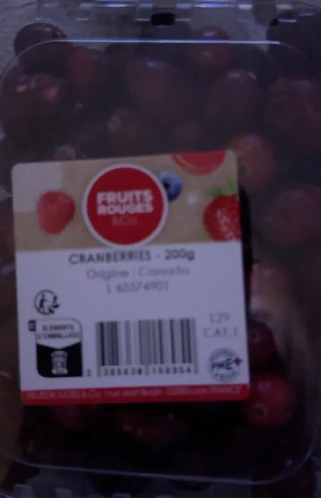 Cranberries fraîches