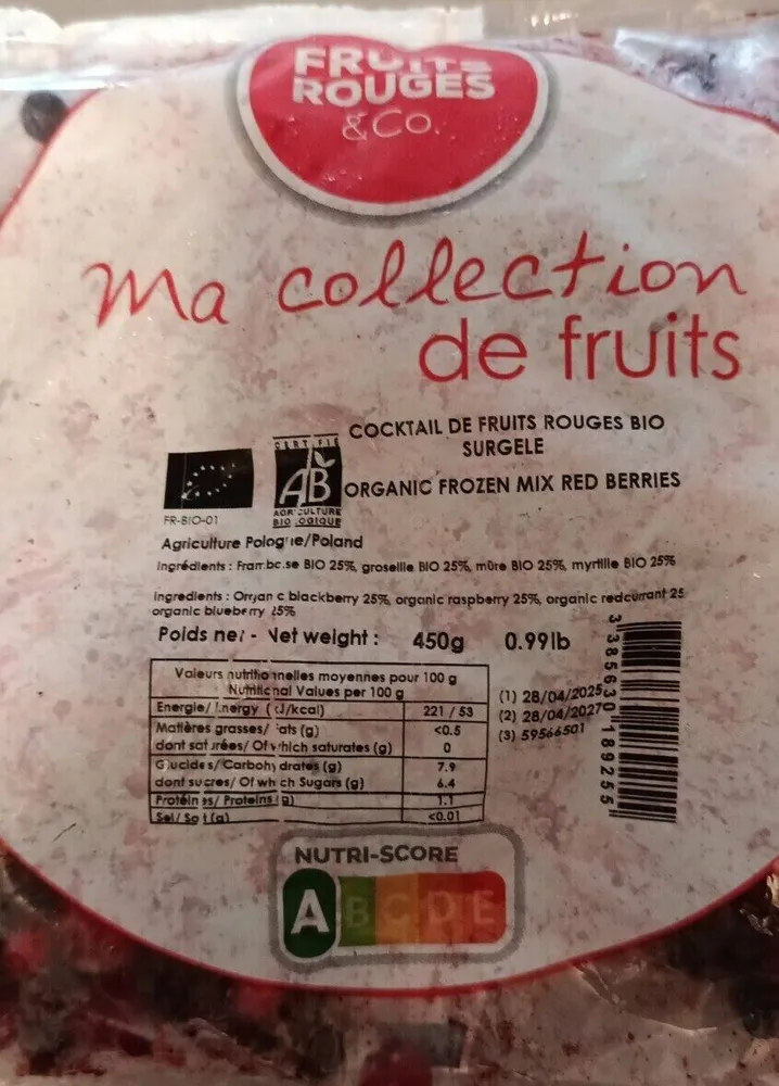 Fruits rouges surgelés