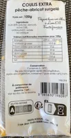 Coulis extra pêche -abricot surgelé