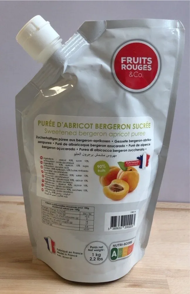 Purée d’abricot bergeron sucrée