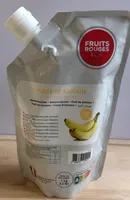 Purée de banane non sucrée