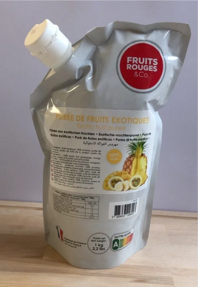 Puree de fruits exotiques non sucrée