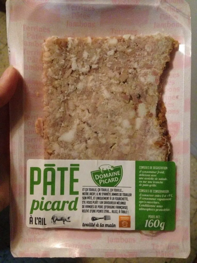 Domaine Pâté le muché à l'ail la barquette de 160 g