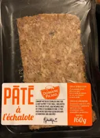 Pâté la terrine à l'échalote la barquette de 160 g