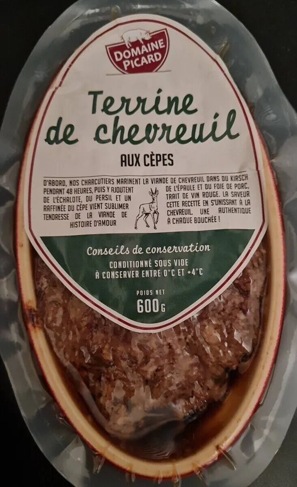 Terrine de chevreuil aux cèpes