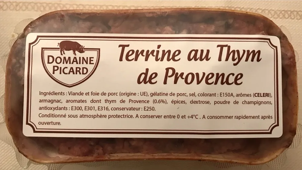 Terrine au thym de provence