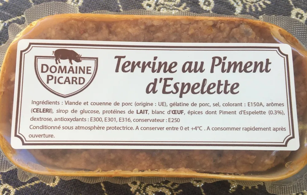 Terrine au piment d'espelette