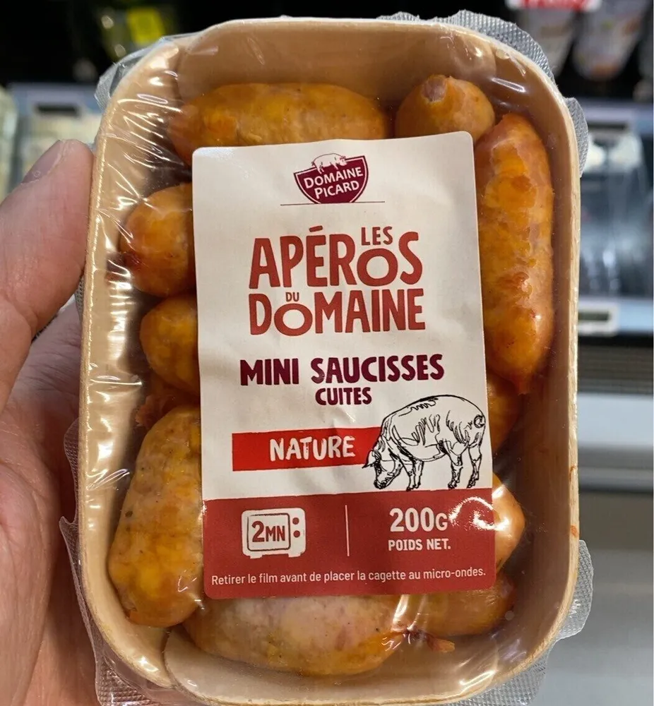 Mini saucisses cuites natire