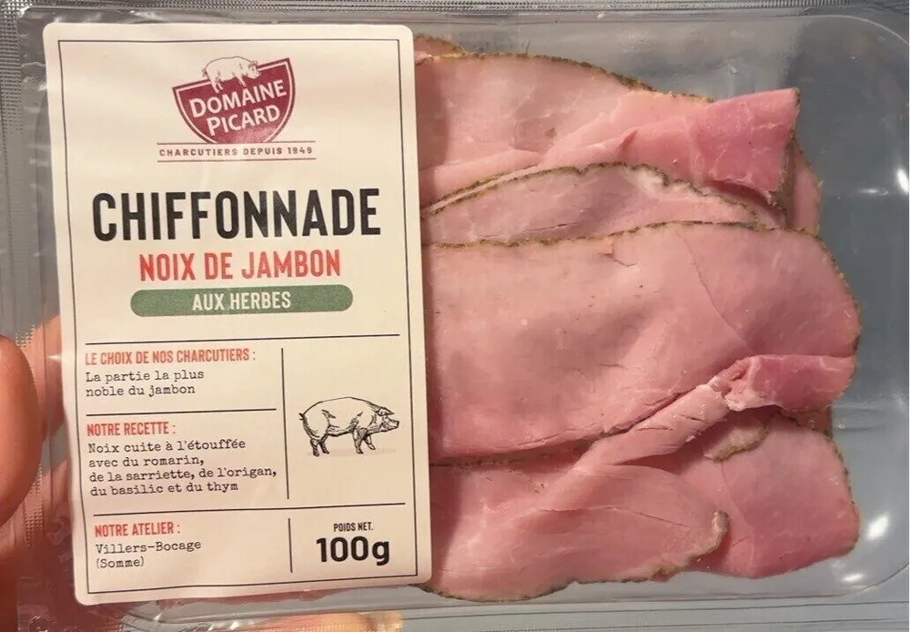 chiffonnade noix de jambon aux herbes
