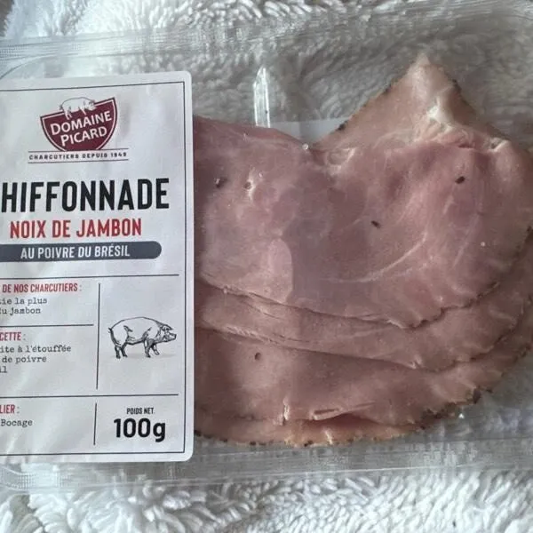Chiffonnade noix de jambon