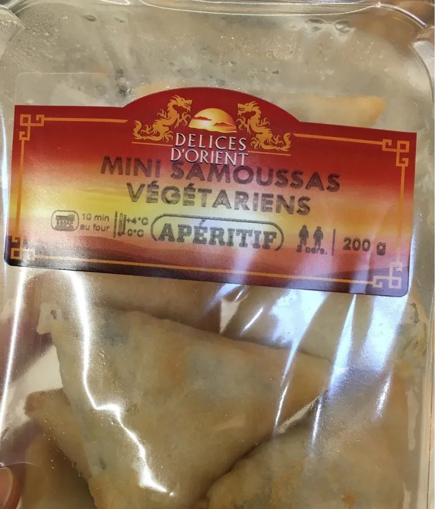 Mini samoussas végétariens