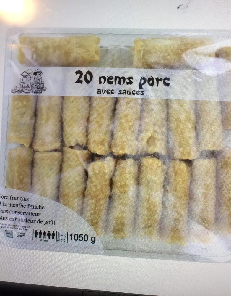 Nems au porc avec sauces