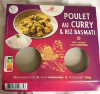 Poulet au curry et riz basmati