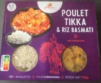 Poulet tikka et riz basmati