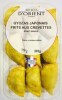 Gyozas japonais frits aux crevette avec sauce