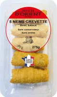 Nems crevettes avec sauce