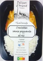 Crevette sauce piquante et riz