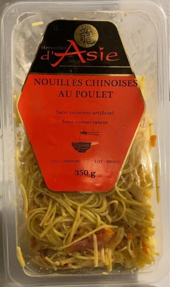 Nouilles chinoises au poulet