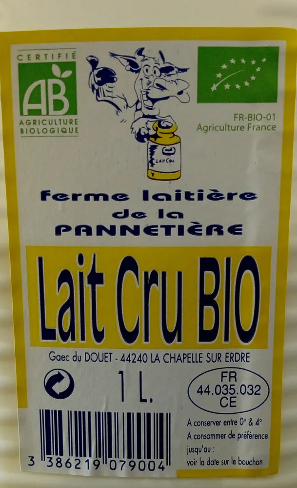 lait cru bio