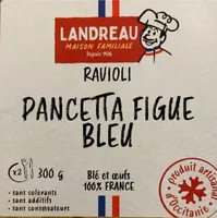 Ravioli pancetta figue bleu