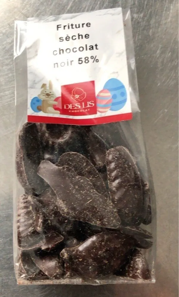 Chocolat noir 58% friture sèche