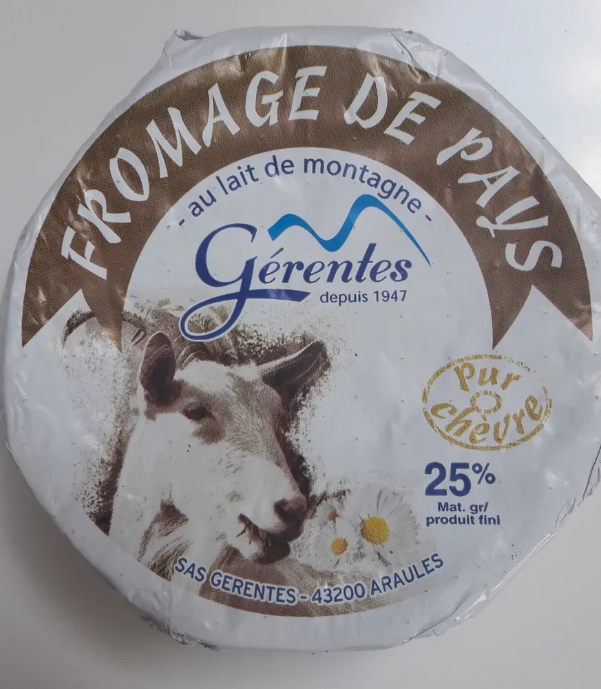 Fromage de Pays au lait de montagne