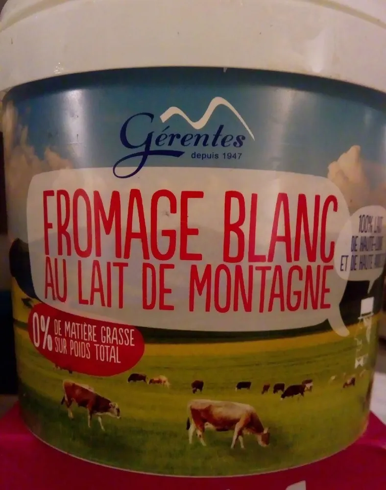 Fromage blanc au lait de montagne 0% M.G.