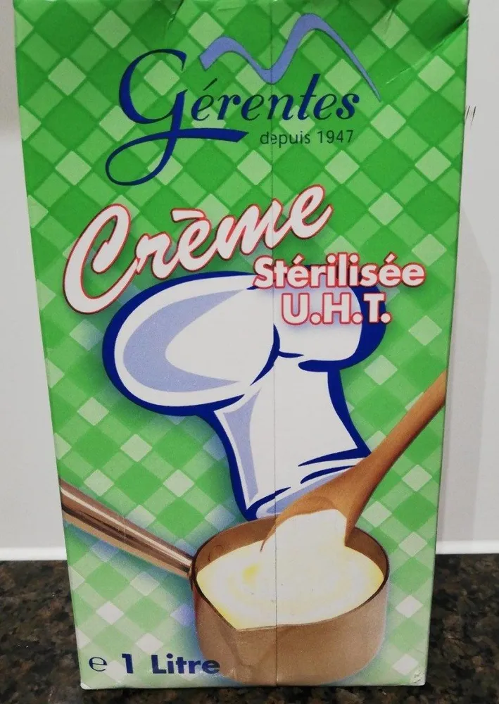 Crème stérilisée U. H. T