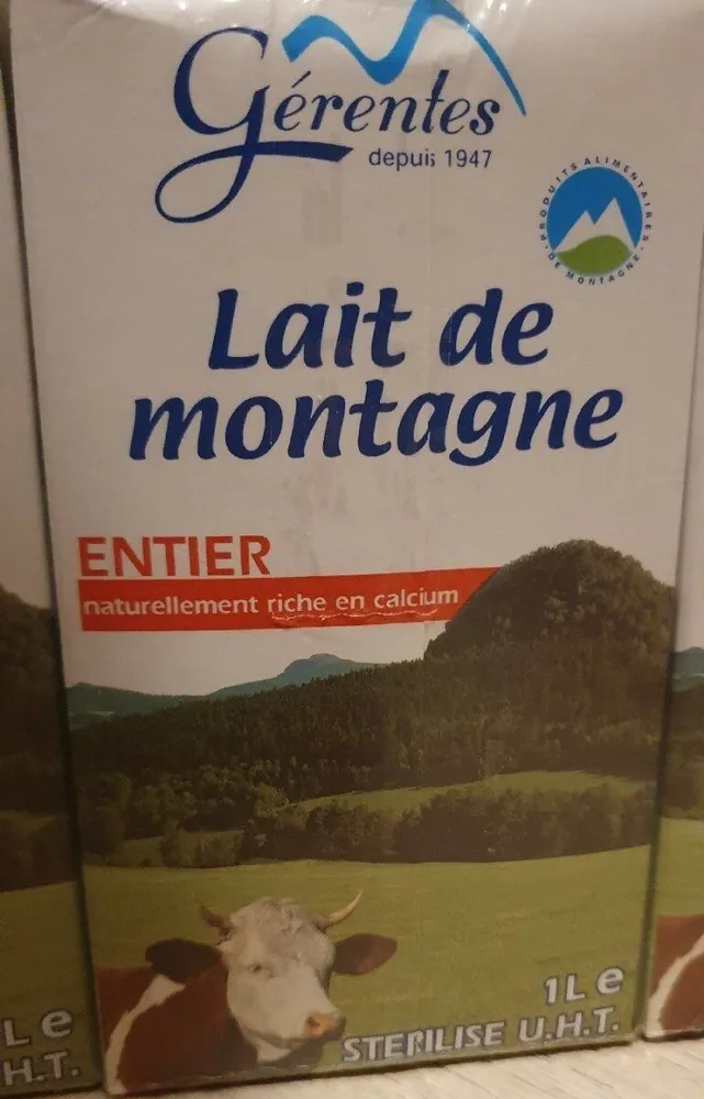 Lait de montagne entier