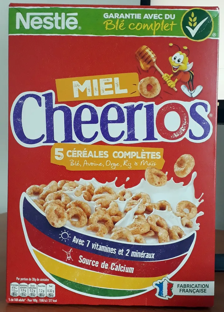 Cheerios miel et 5 Céréales complètes