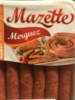 Merguez mazette, LES BRASERADES, 6 pièces, Barquette