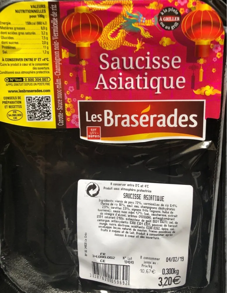 Saucisse asiatique