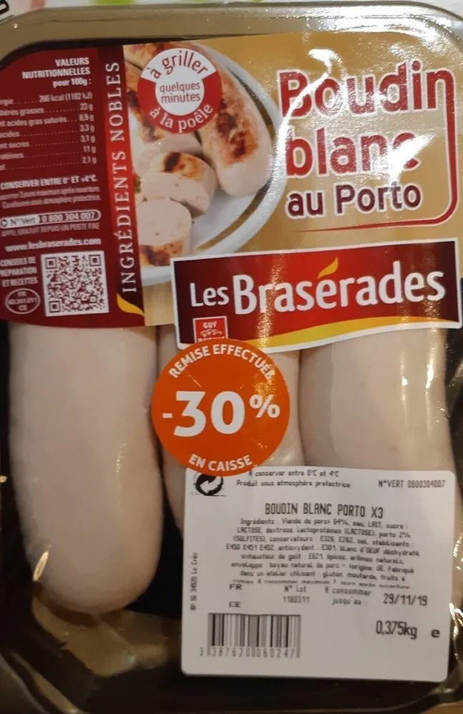 Boudin blanc porto
