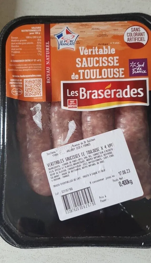 Véritable saucisse de toulouse