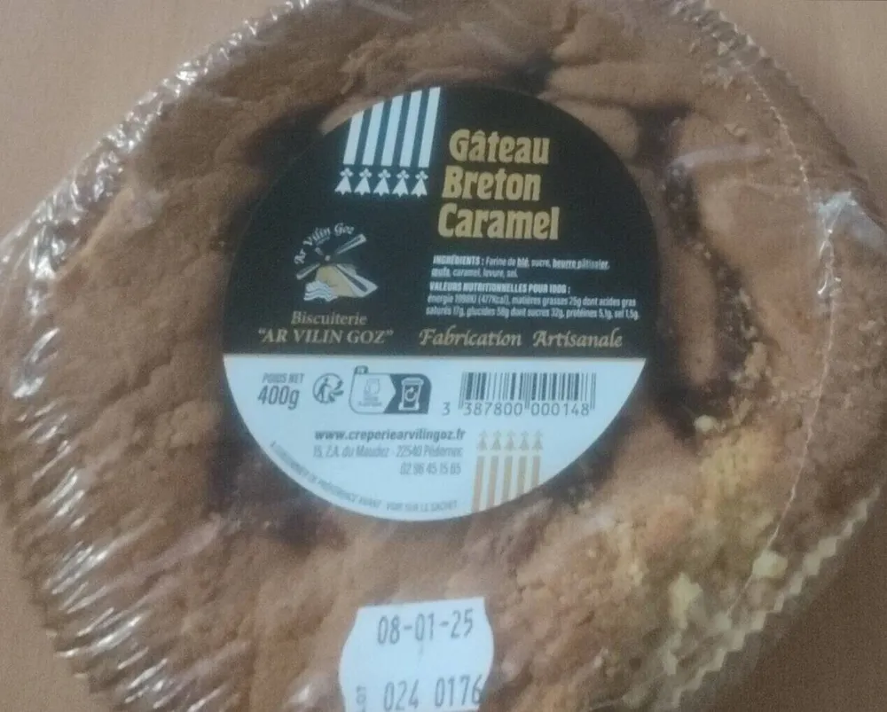 gateau breton caramel